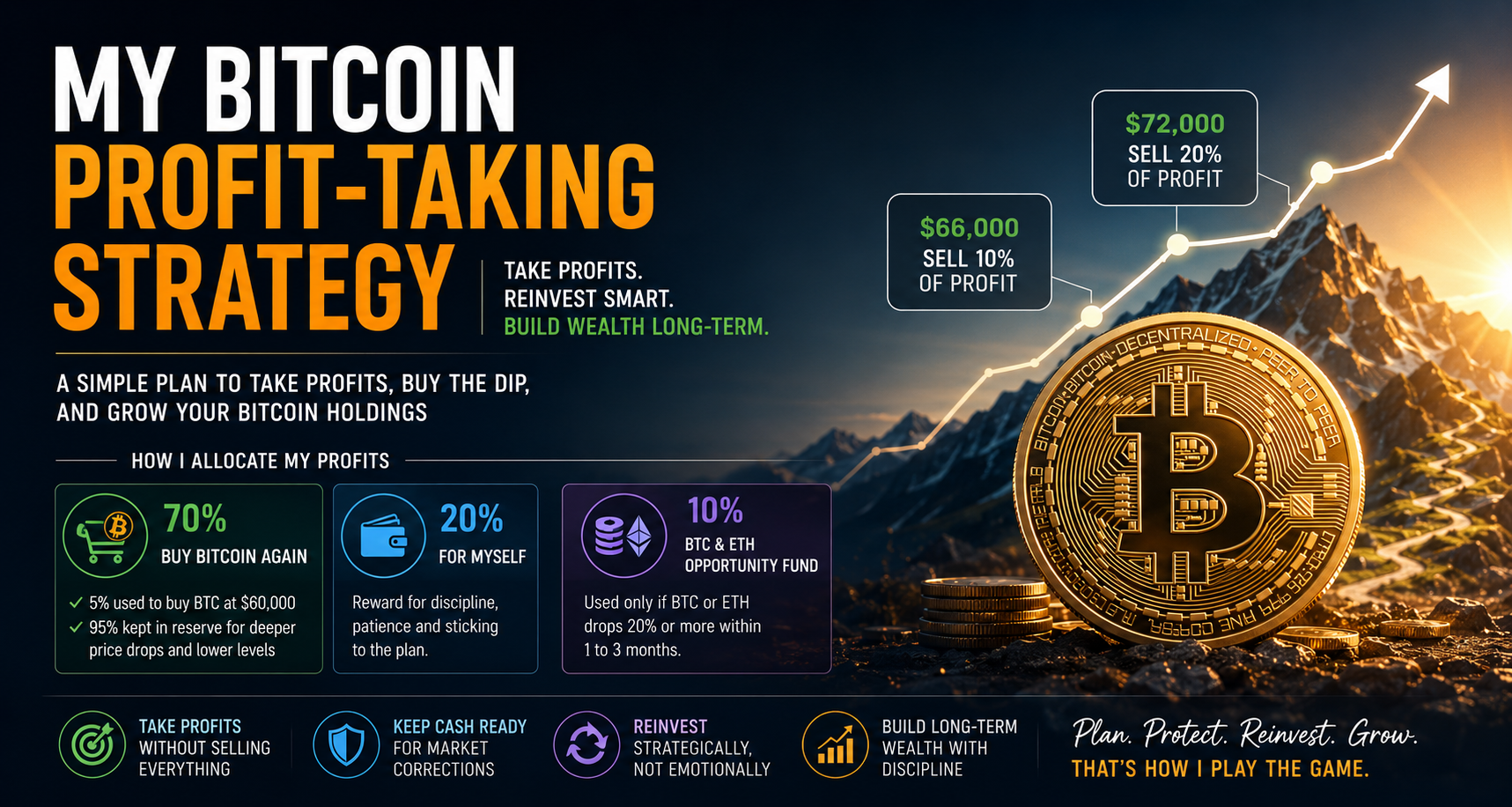 Bitcoin 66000USD, price range 35000-124000usd