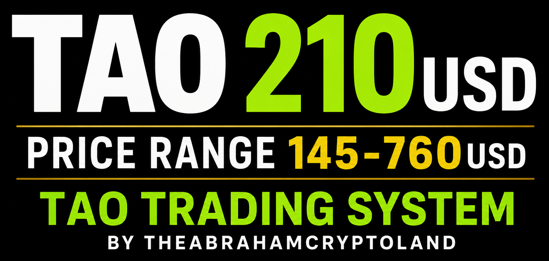 TAO 210 USD, price range 145-760 USD